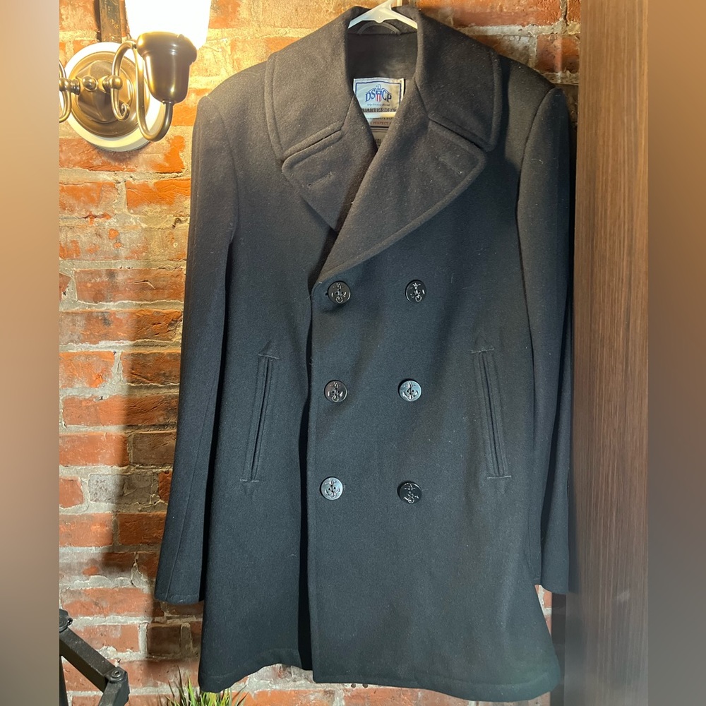 DSCP Quarterdeck Collection Wool Peacoat
